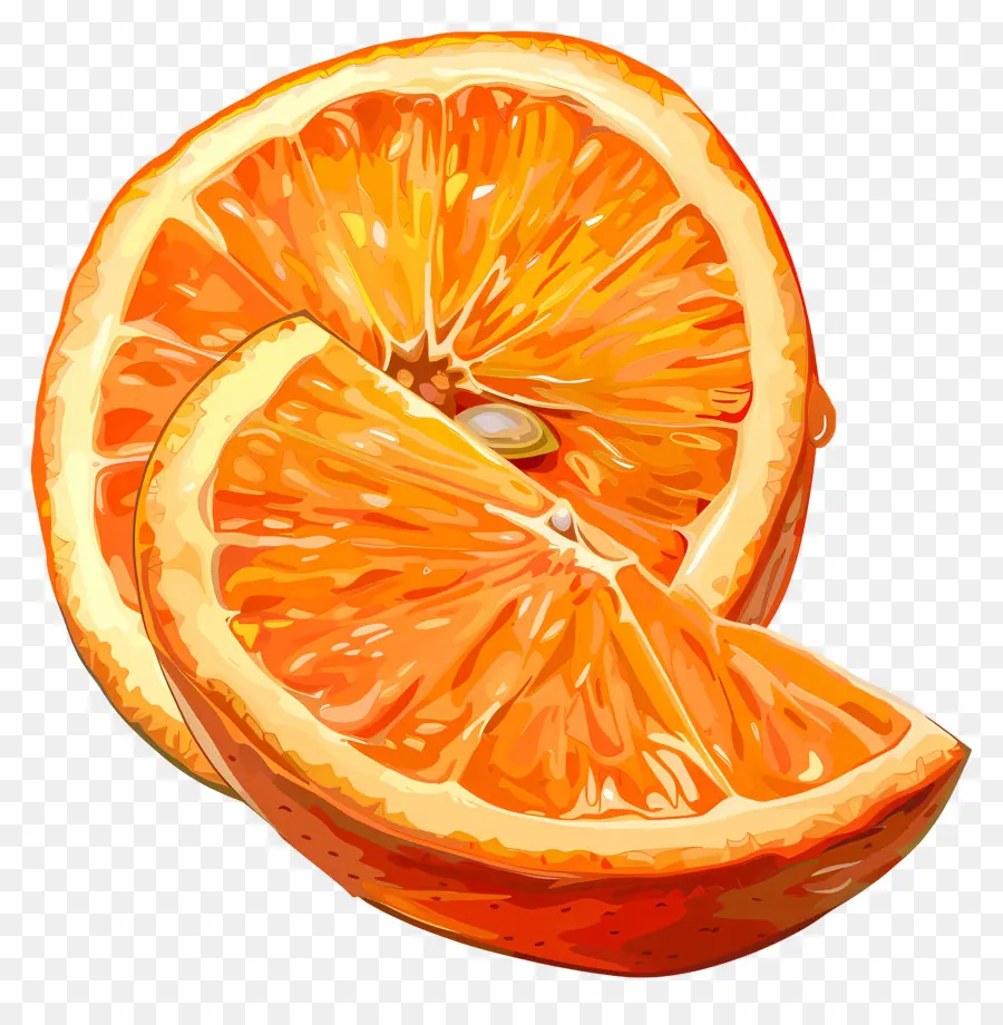 Trancher Les Fruits Orange，Orange PNG