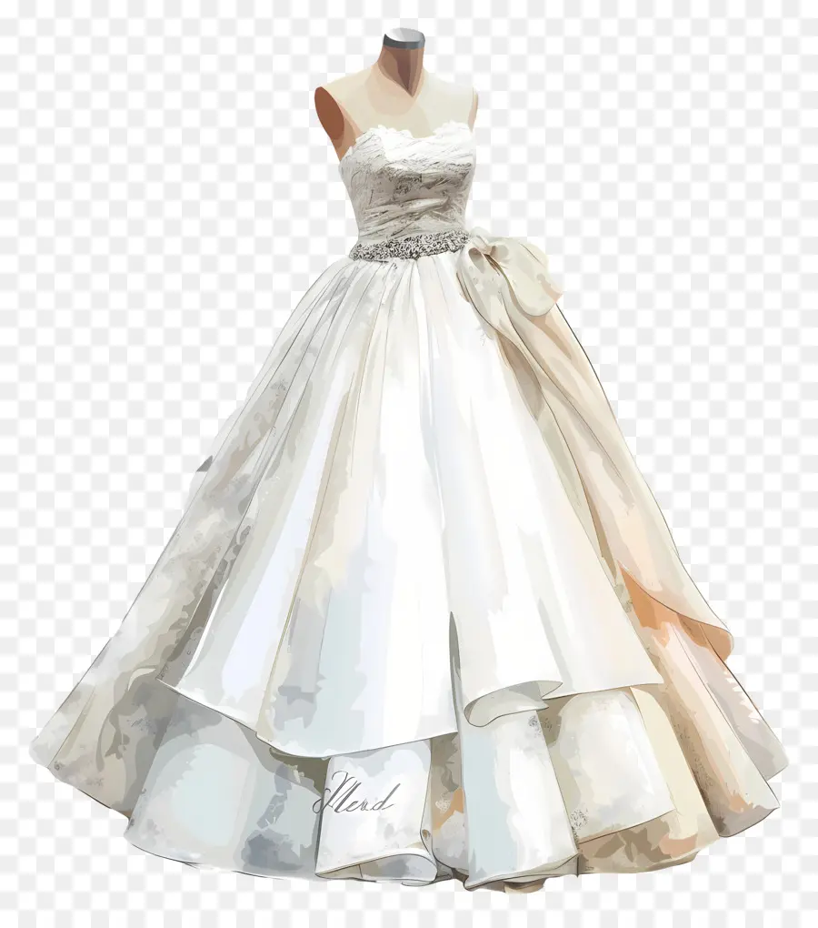 Robe De Mariée De Mariée，Robe De Mariée Blanche PNG