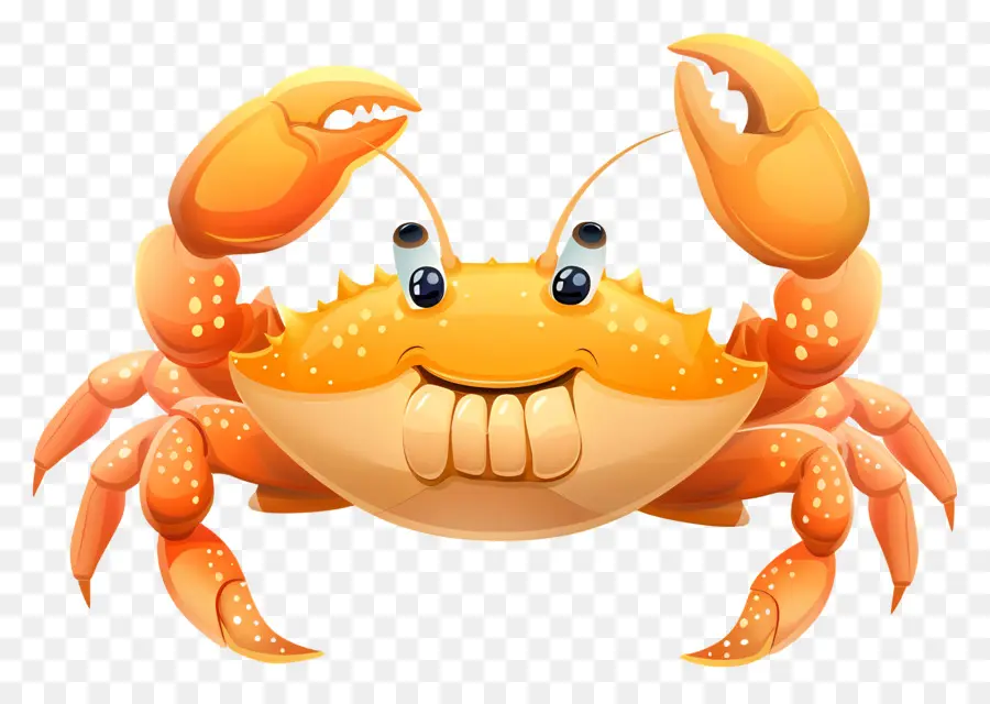 Les Animaux De La Mer，Dessin Animé De Crabe PNG
