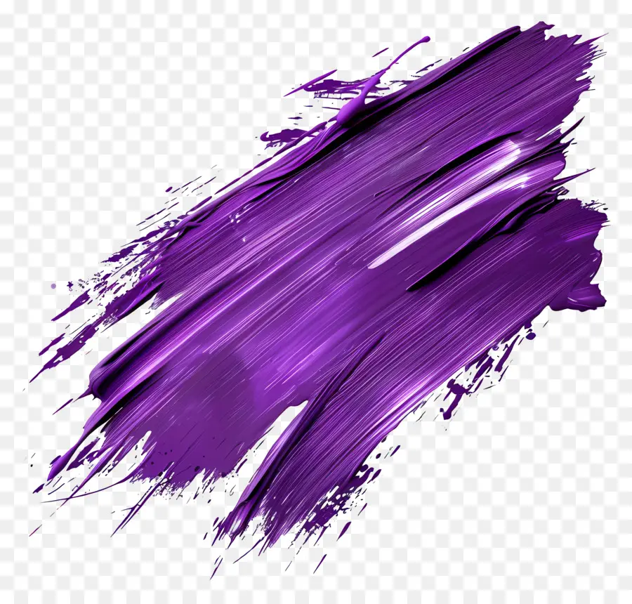 Coup De Pinceau Violet，Peinture Violette PNG