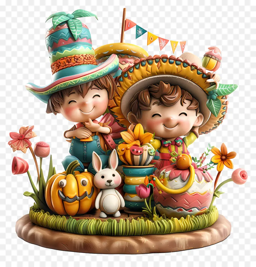 Fête Junina，Figurines Mignonnes PNG