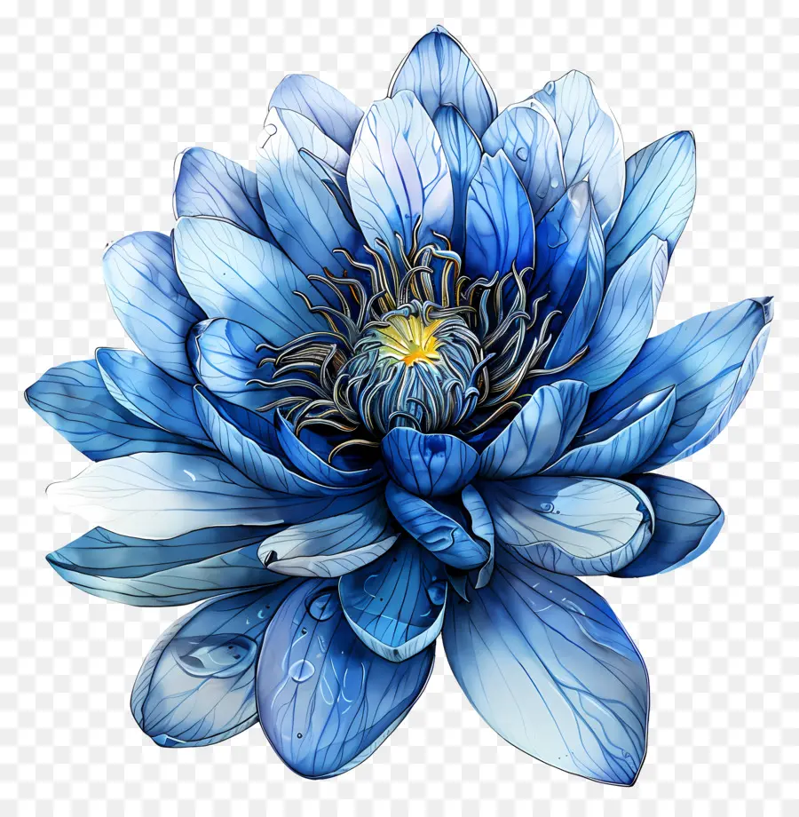 Nénuphar，Fleur De Lotus Bleu PNG