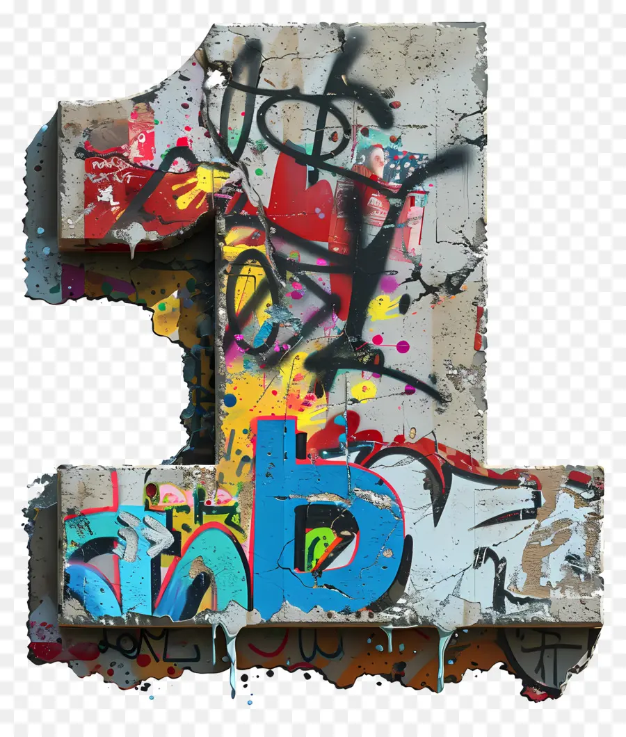Numéro 1，Graffiti PNG