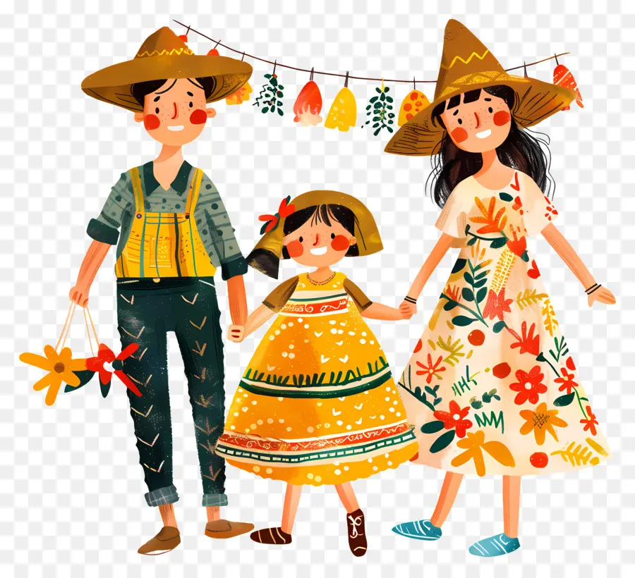 Festa Junina，Famille Mexicaine PNG