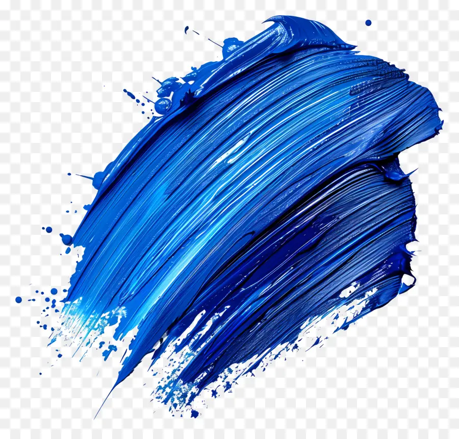 Coup De Pinceau Bleu，Bleu Pinceau PNG
