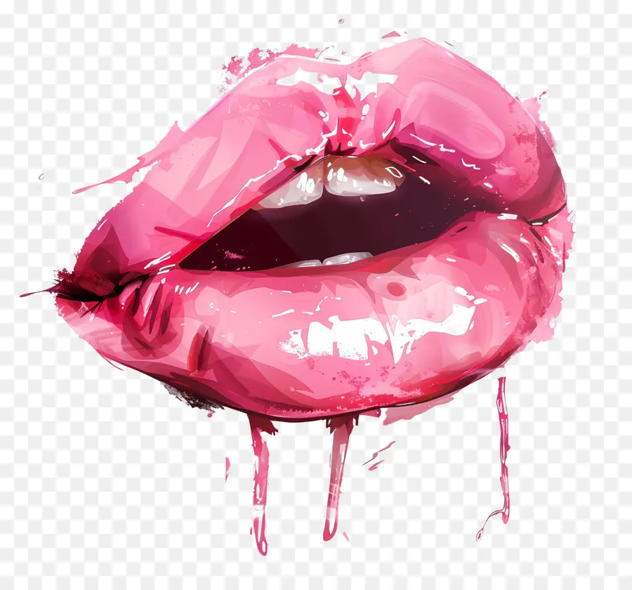 Kiss Rose Mark，Rouge à Lèvres Rose PNG