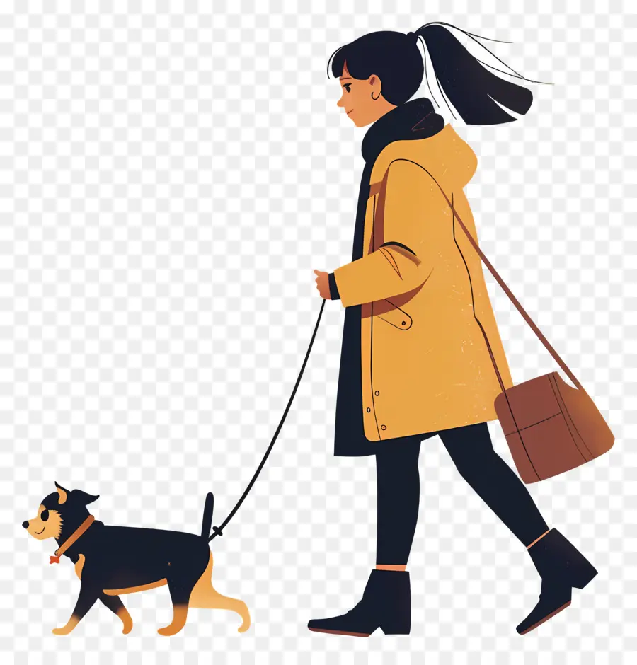 Femme Dog Walking，Femme PNG