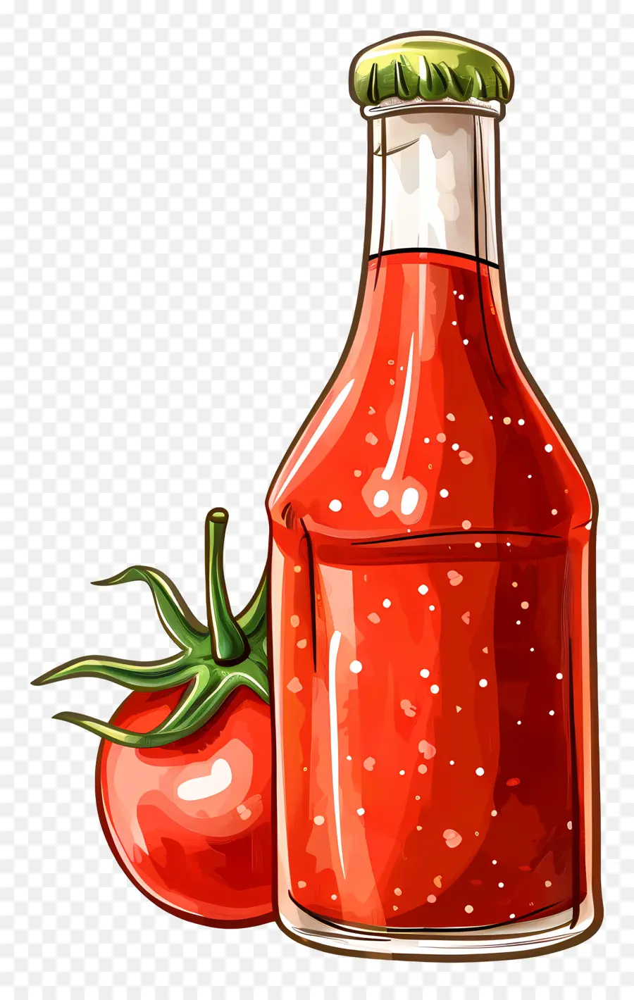 Bouteille De Tomate，La Sauce Rouge PNG