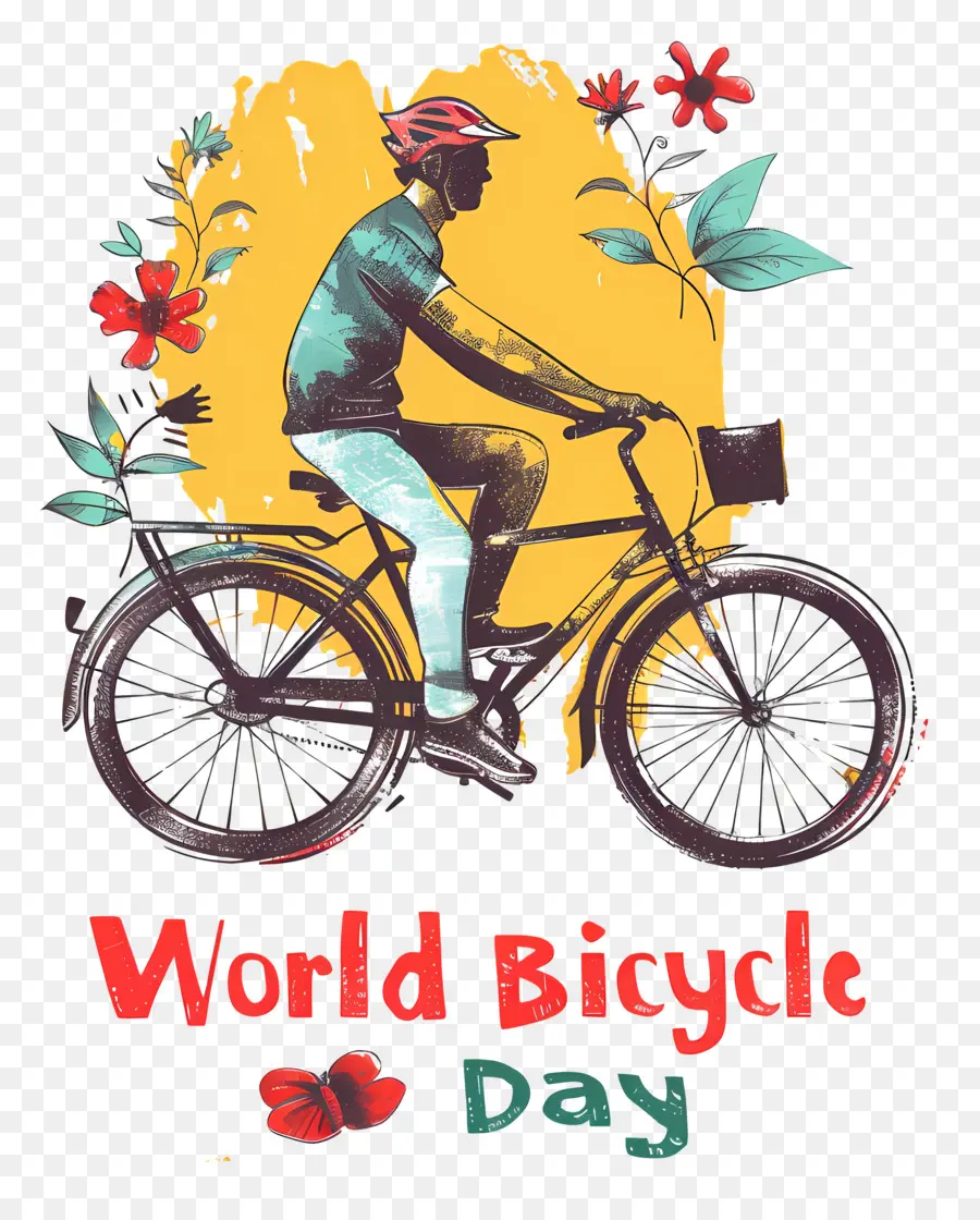 Monde à Vélo Jour，Vélo De Circulation PNG
