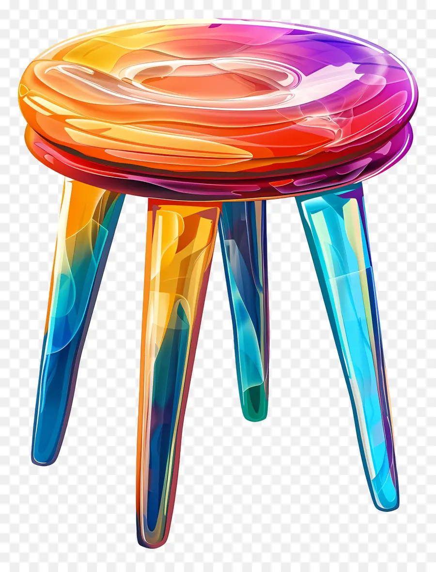 Tabouret，Tabouret Coloré PNG