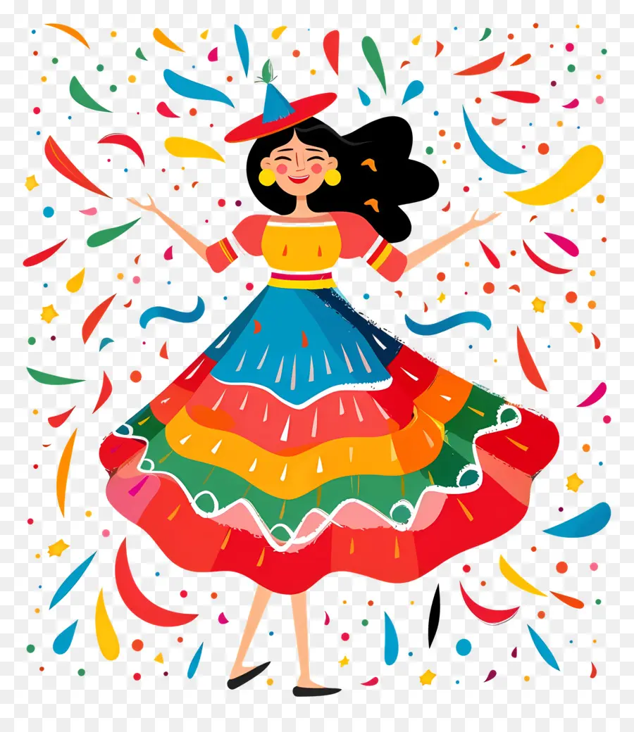 Festa Junina，Robe Traditionnelle Mexicaine PNG