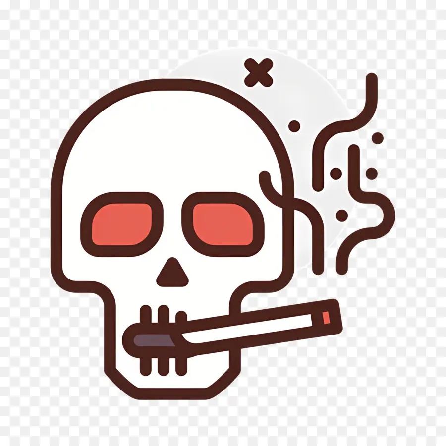 Crâne De Cigarettes，Le Tabagisme Crâne PNG