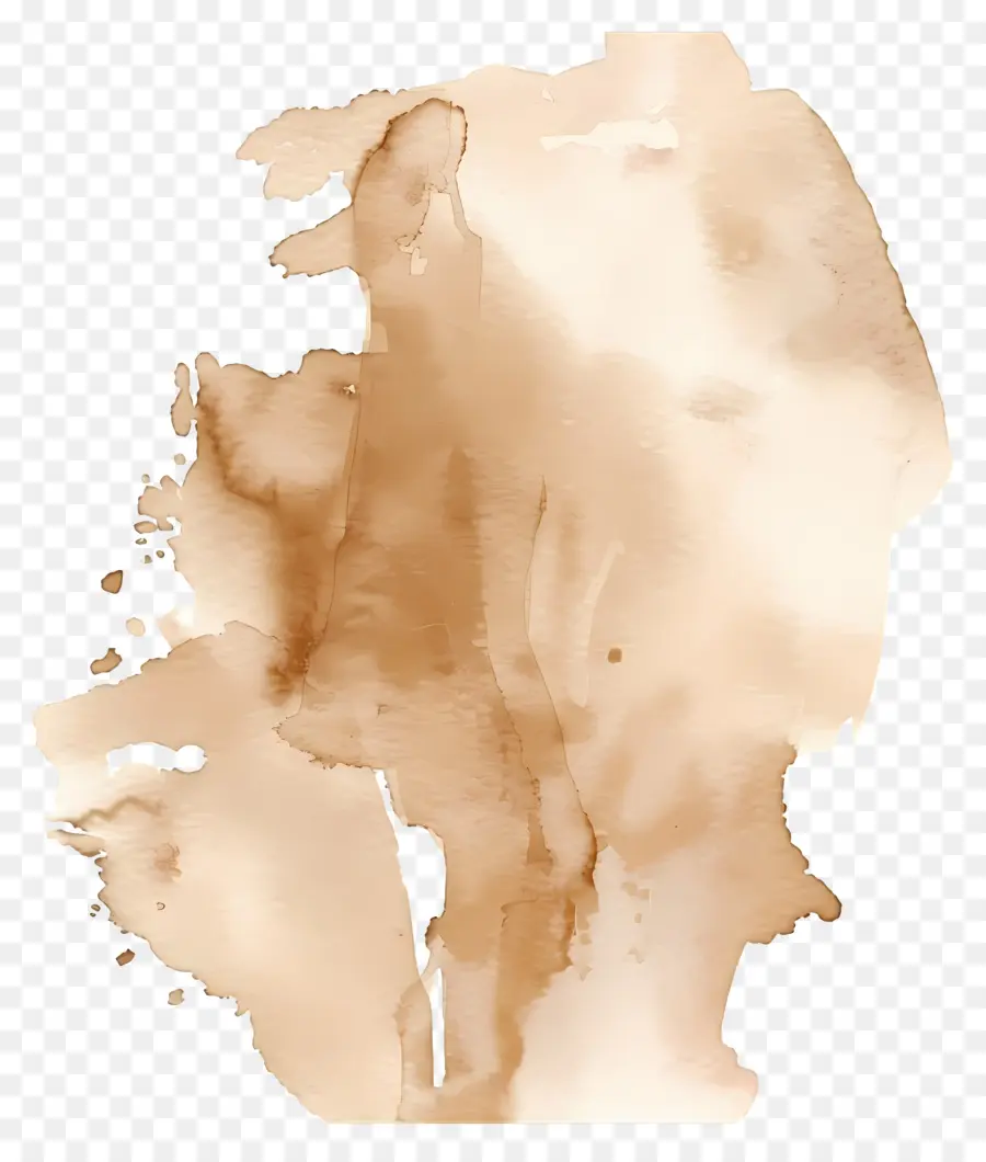 Coloration à L'aquarelle Beige，Tache De L'eau PNG