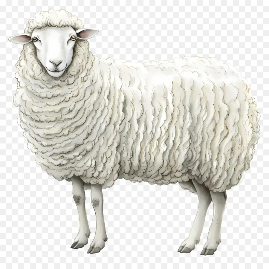 Mouton Blanc，Laine PNG