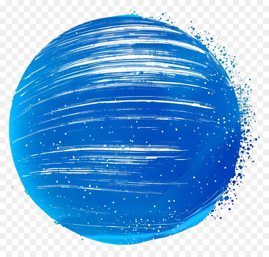 Fond Bleu Arrondi，Planète Bleue PNG