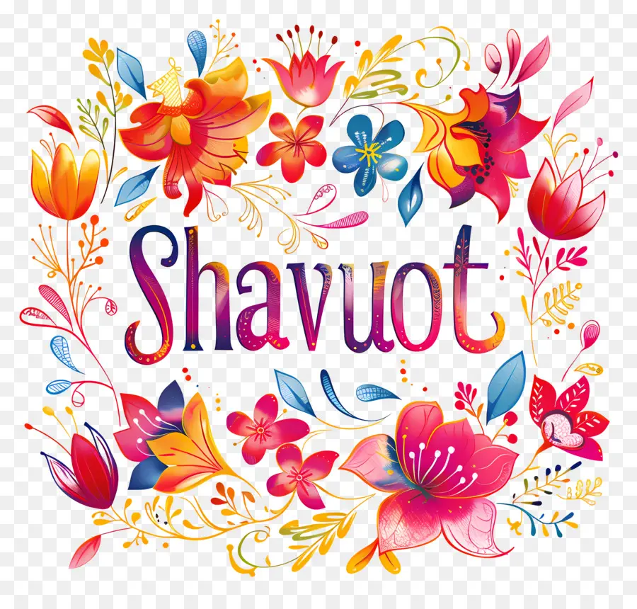 Chavouot，Design Floral PNG