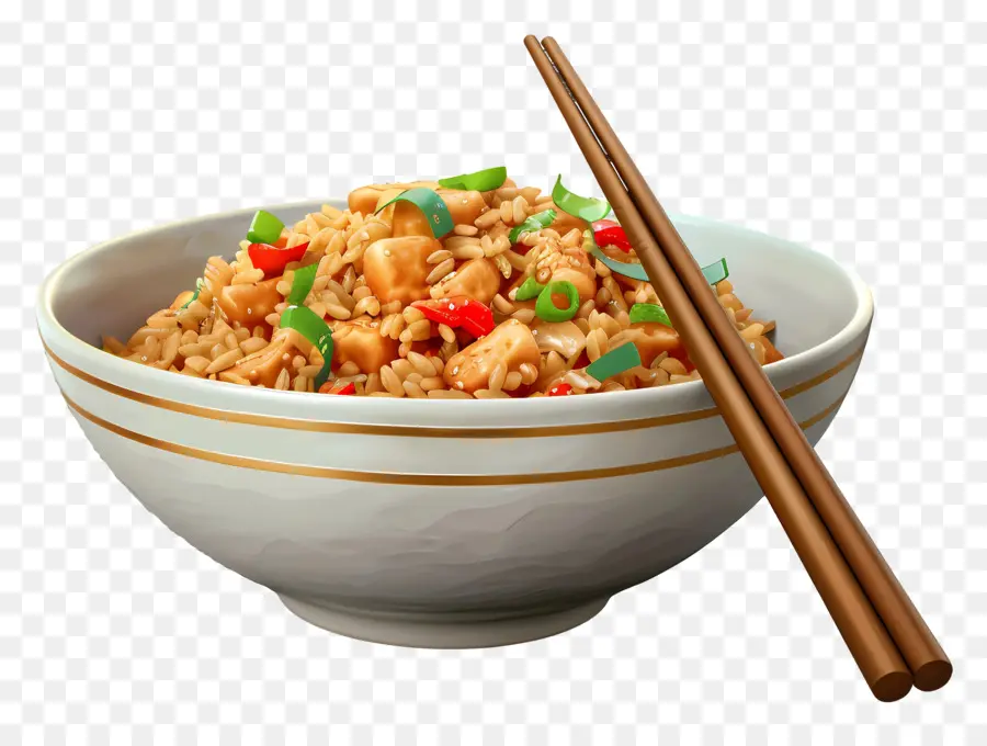 Riz Frit Chinois，Bol De Riz Frit PNG