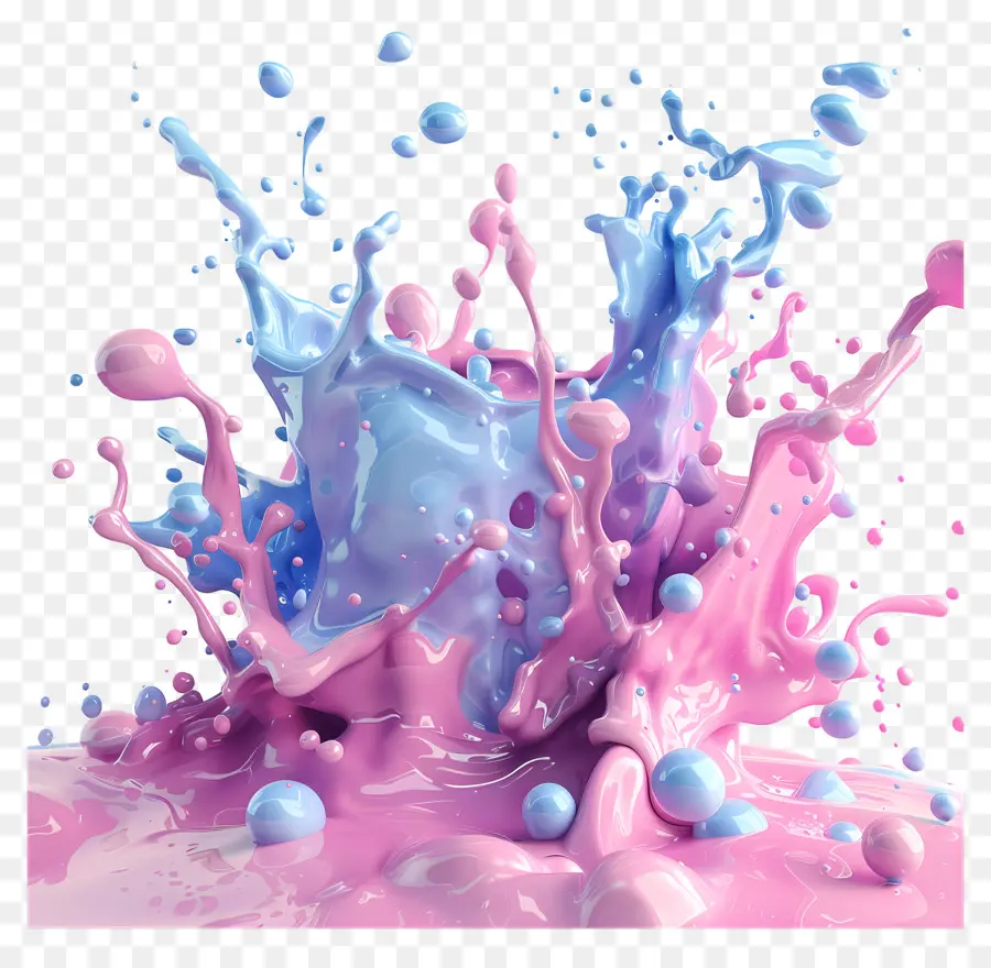 Poudre Splash，Liquide Coloré PNG