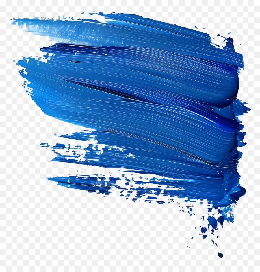 Coup De Pinceau Bleu，L'art Abstrait PNG