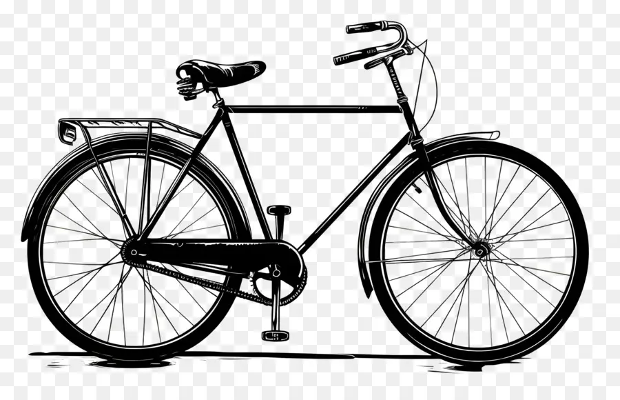 Monde à Vélo Jour，Vélo Noir PNG