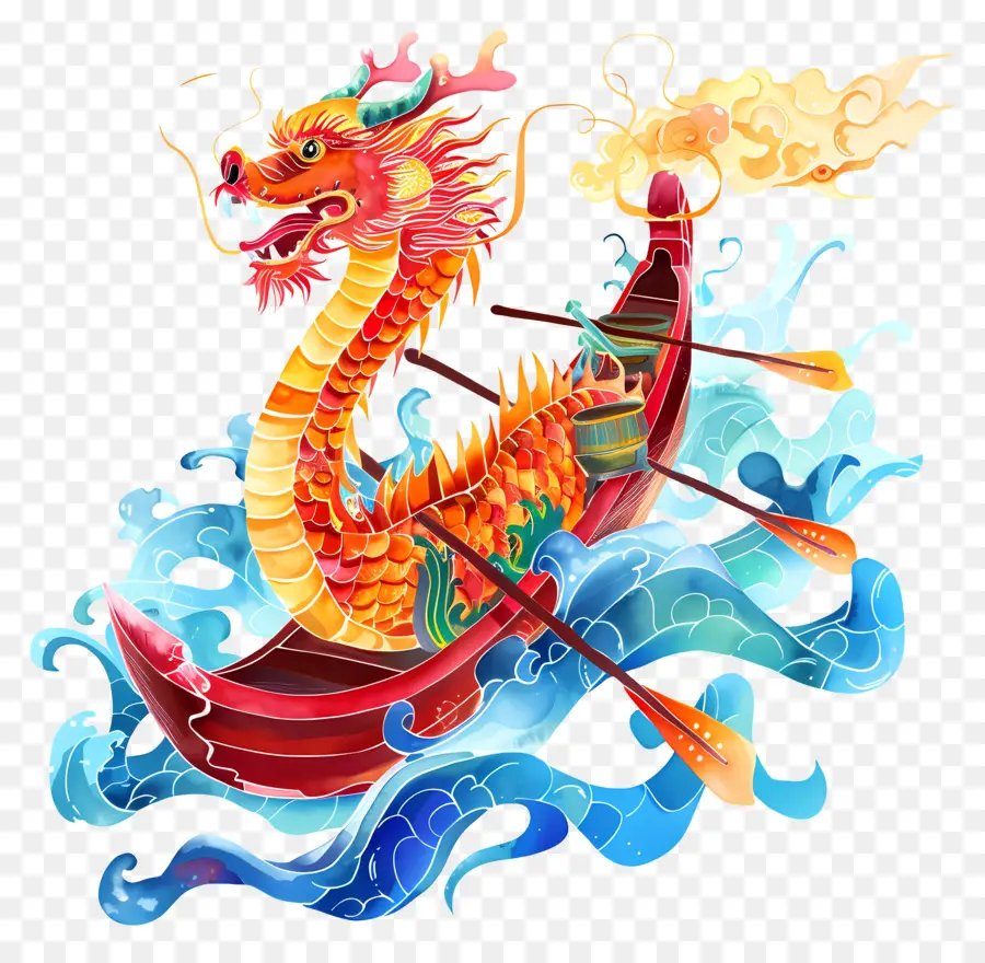 Festival Du Bateau Dragon，Bateau Dragon PNG