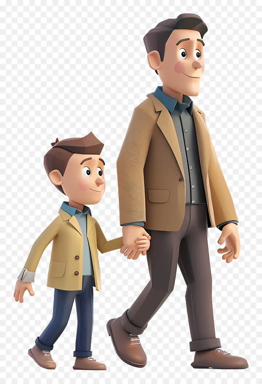 Père Et Fils Animés，Père Et Fils PNG