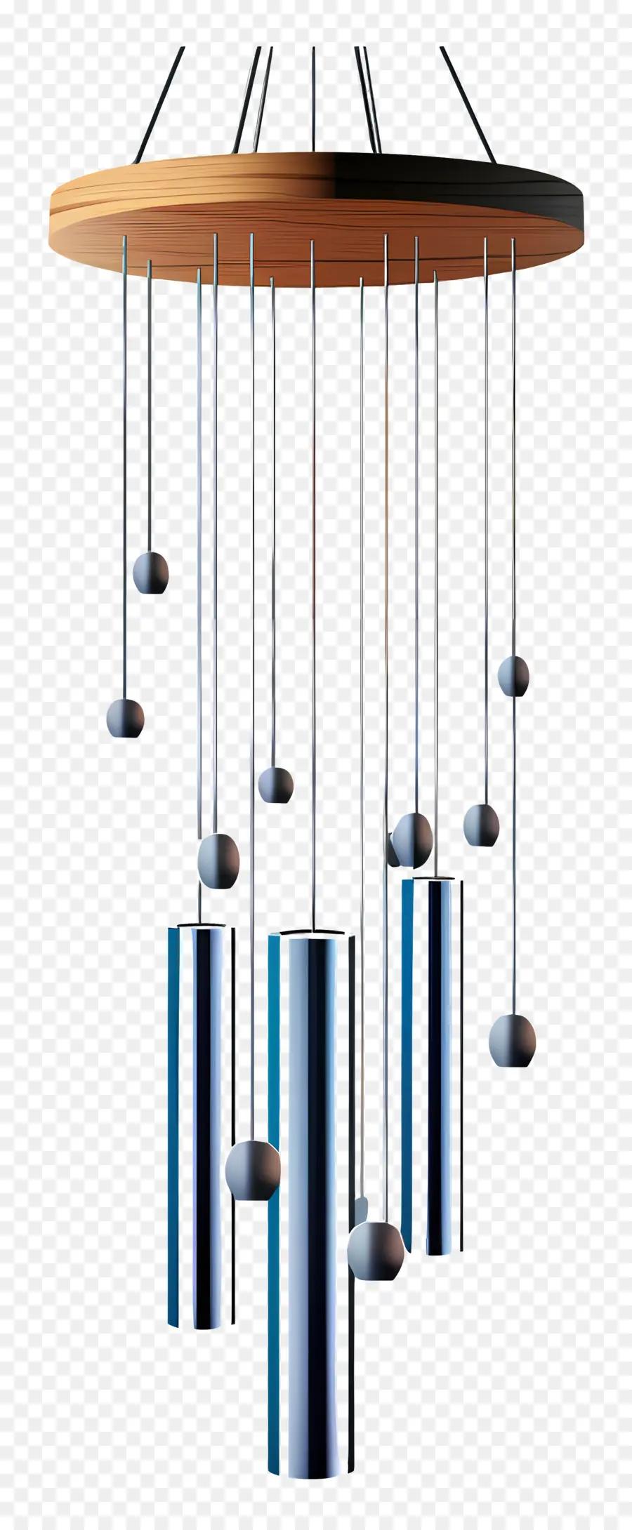 Carillon De Vent，Lustre En Bois PNG