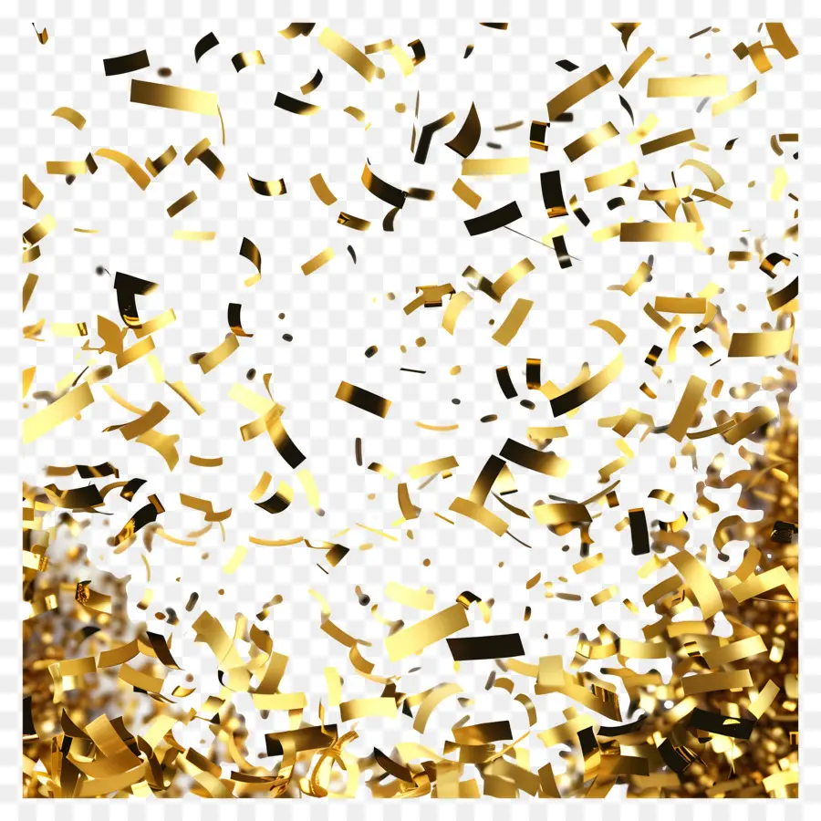 Confettis Or，Des Paillettes D'or PNG