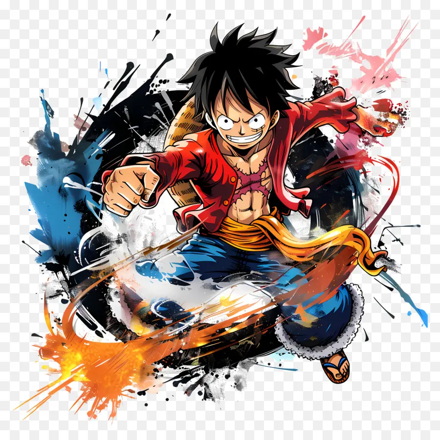 Anime Luffy，Une Seule Pièce PNG