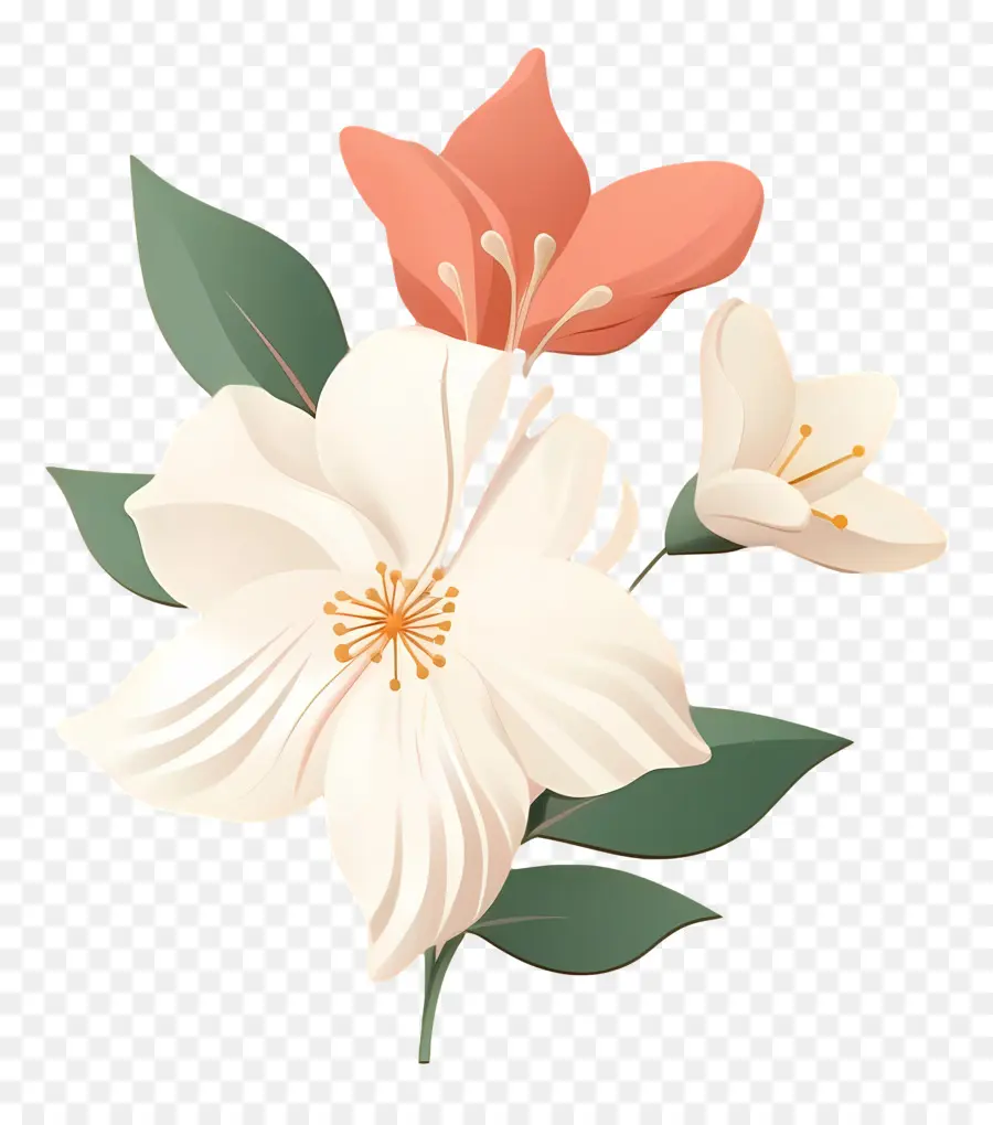 Romantique Fleur，Fleurs PNG