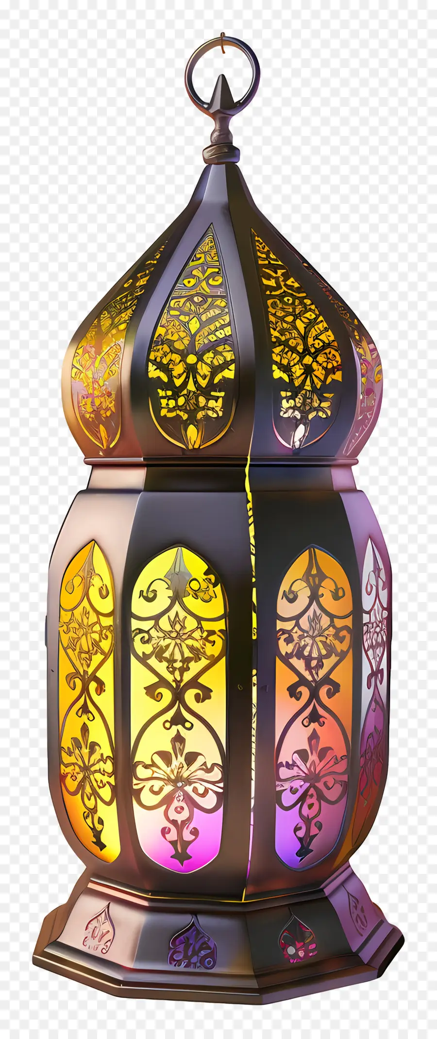 La Lanterne Du Ramadan，Or Lanterne PNG