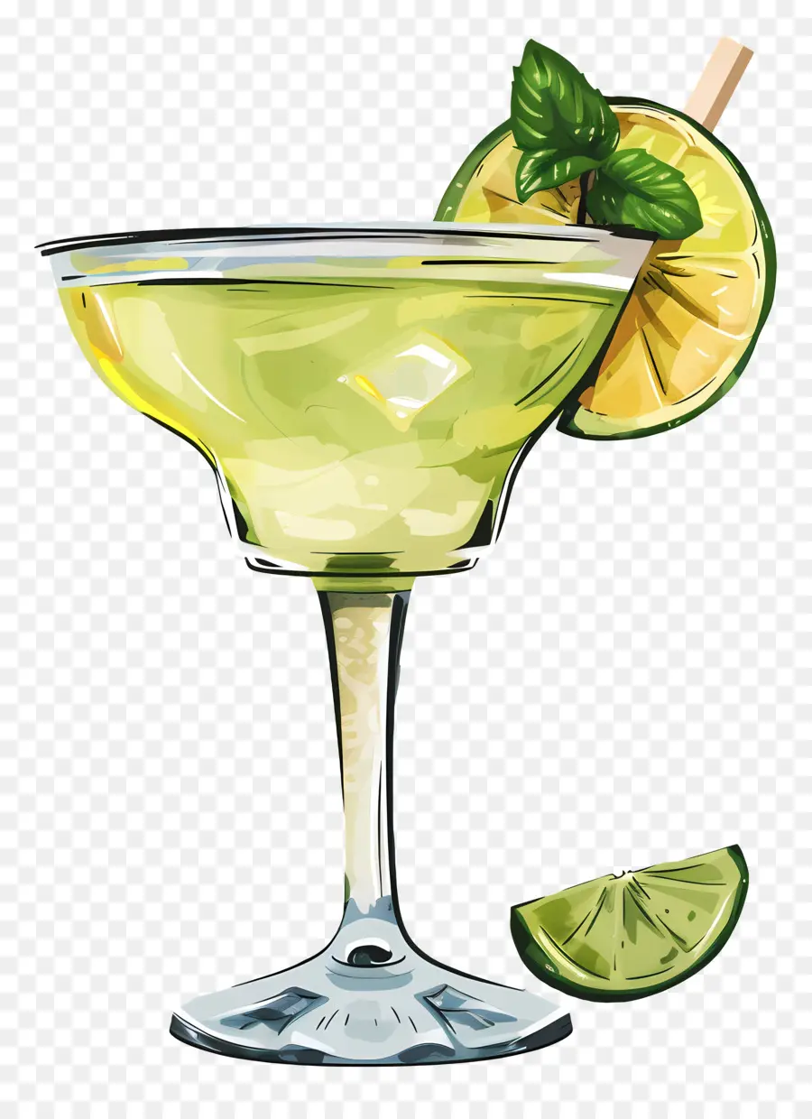 Cocktail Margarita，La Chaux Mojito PNG