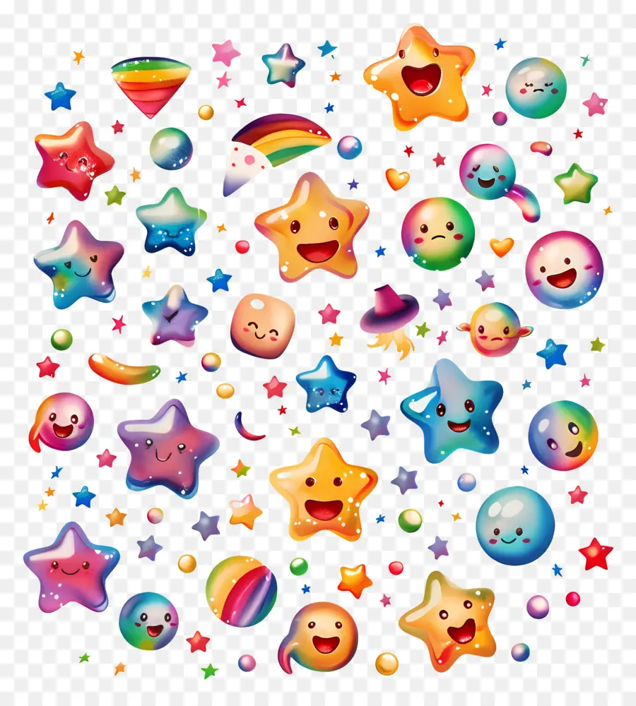 Emoji，Dessin Animé étoiles PNG