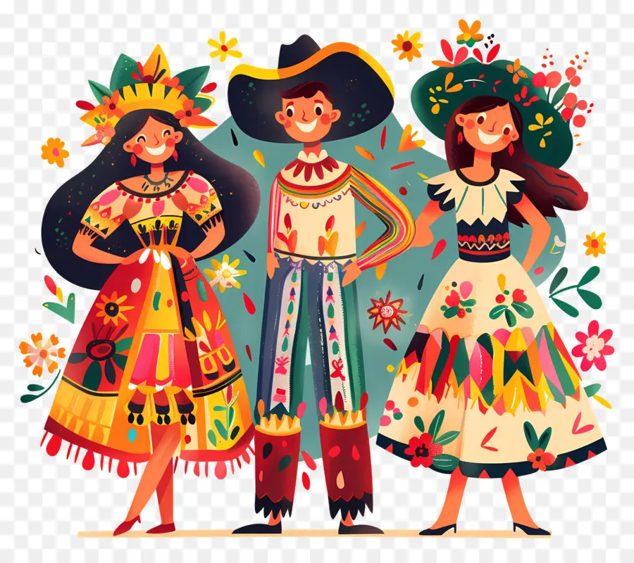 Festa Junina，Vêtements Mexicains PNG