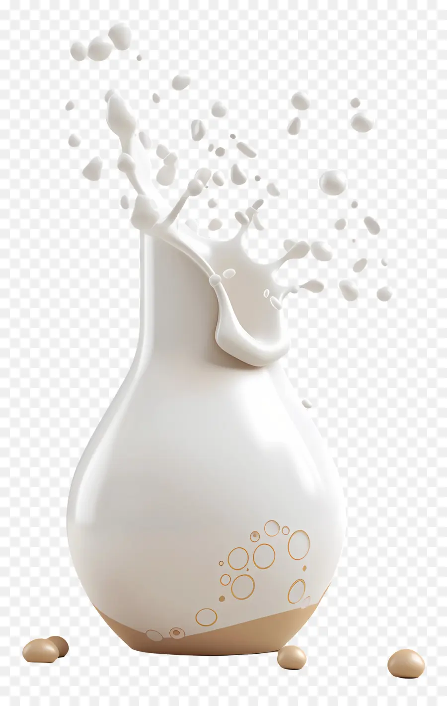 Mondiale De Lait De La Journée，Vase Blanc PNG