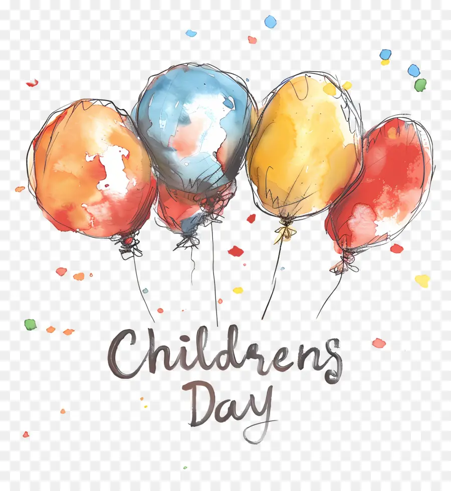 Childrens Jour，Ballons PNG