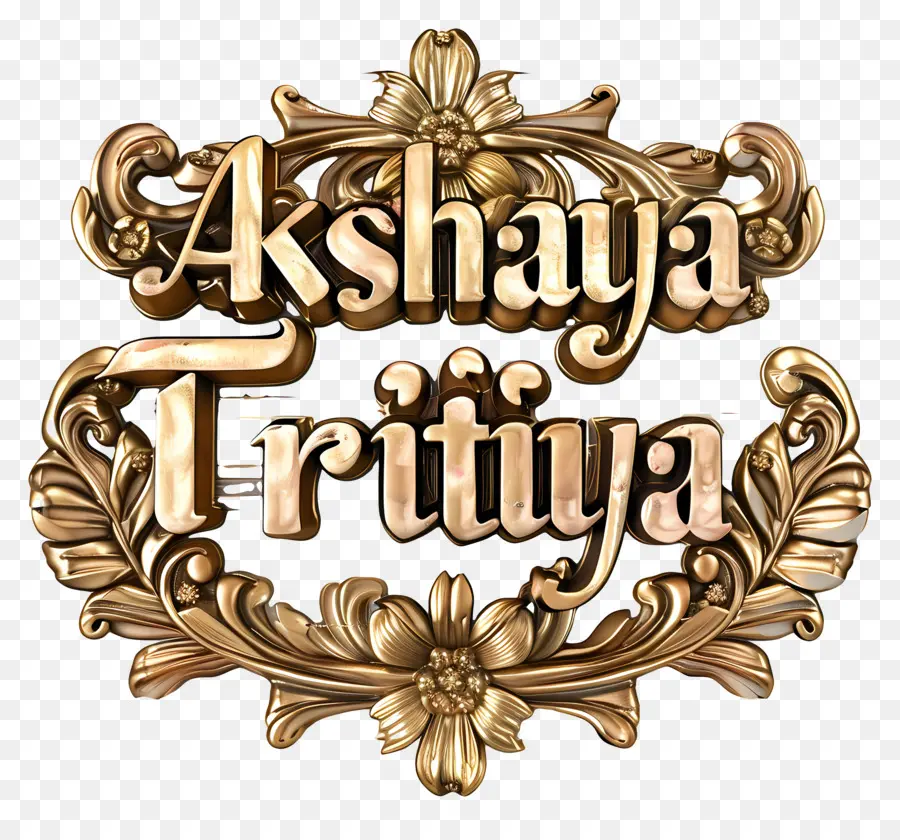 Akshaya Tritiya，Cadre Doré PNG