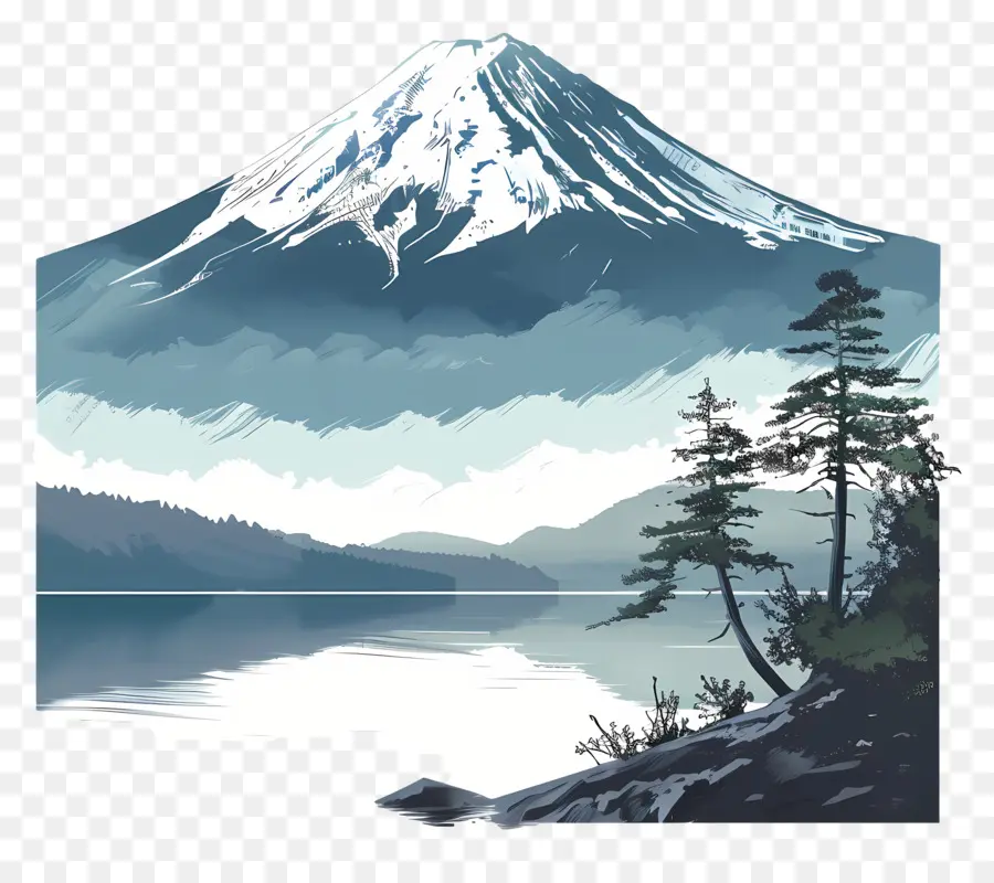 Montagne Fuji，Montagne PNG