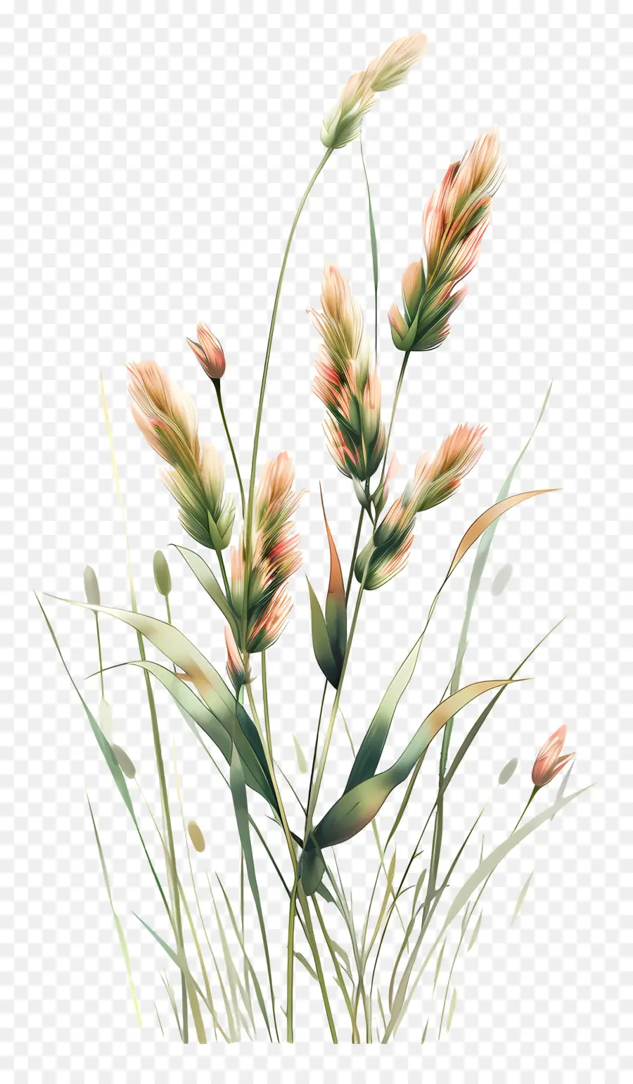 Herbe Fleurie，Fleurs Sauvages PNG
