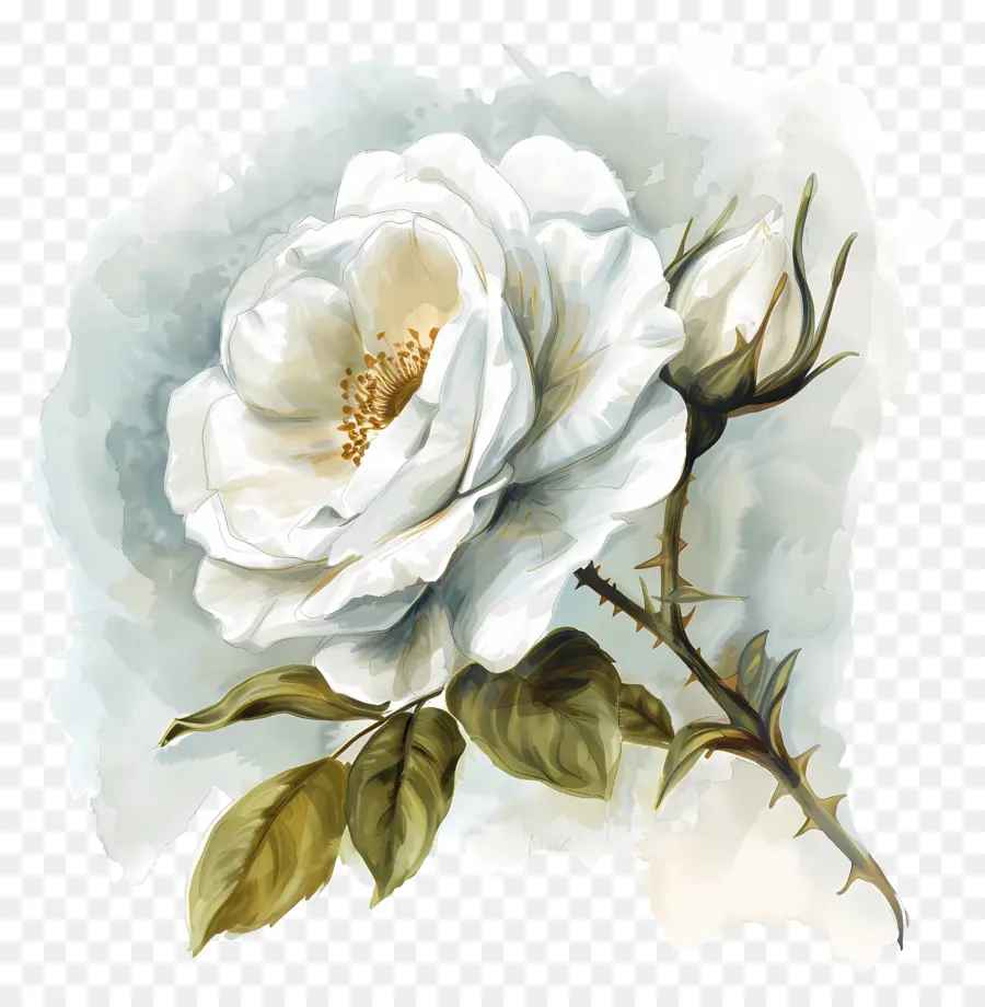 Rose Blanche，Fleur Blanche PNG