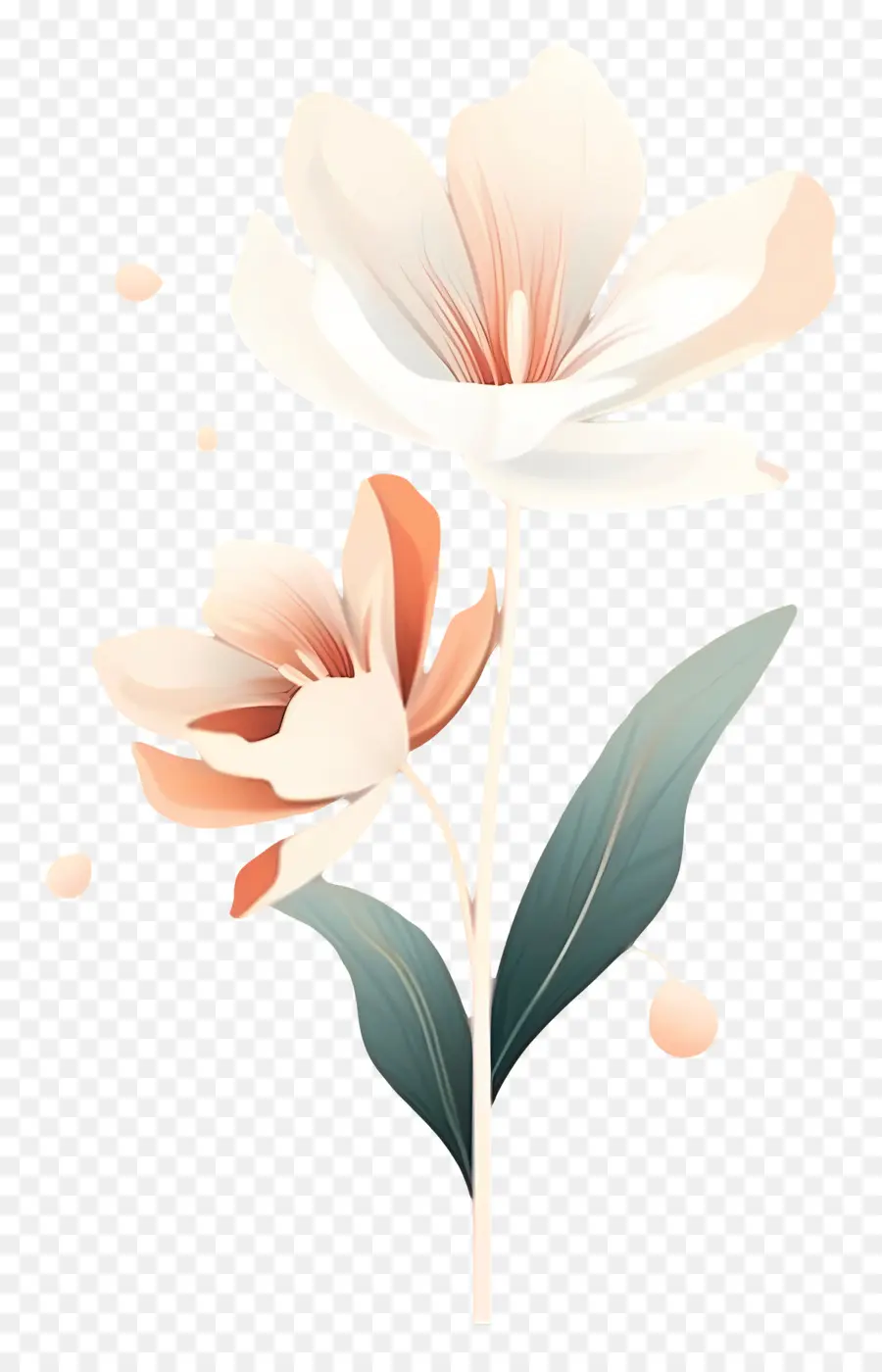 Romantique Fleur，Fleurs Blanches PNG