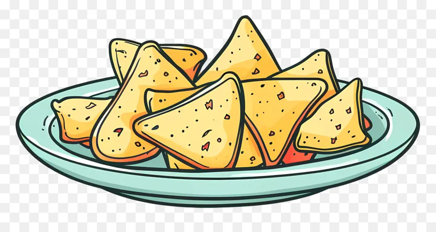 Puces，Assiette De Nachos PNG