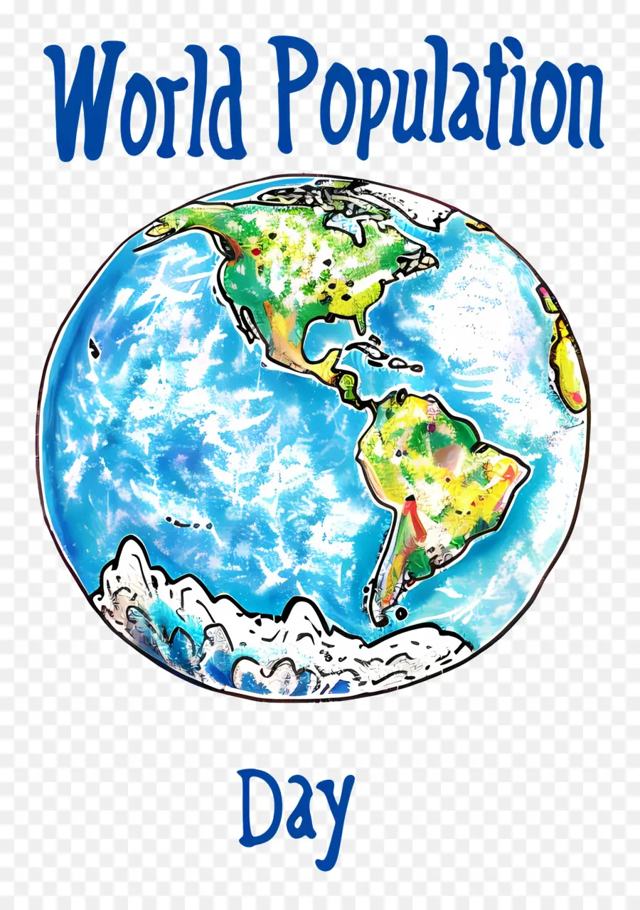 Journée Mondiale De La Population，Carte Du Monde PNG