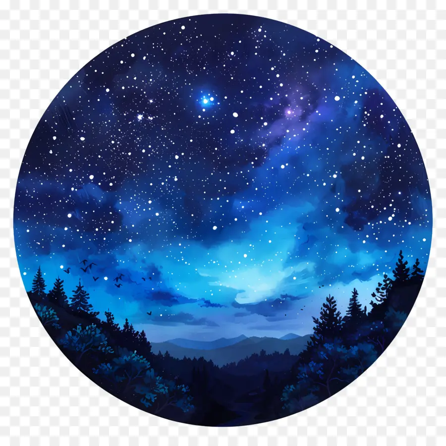 Ciel De Nuit，Les étoiles PNG