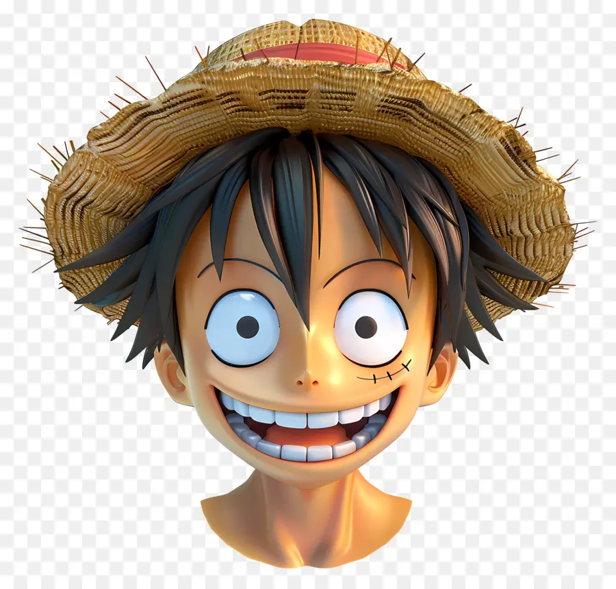 Luffy Face，Sourire PNG