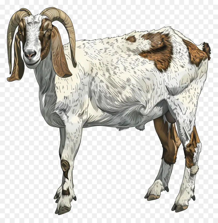 Chèvres Boer，Blanc De Chèvre PNG