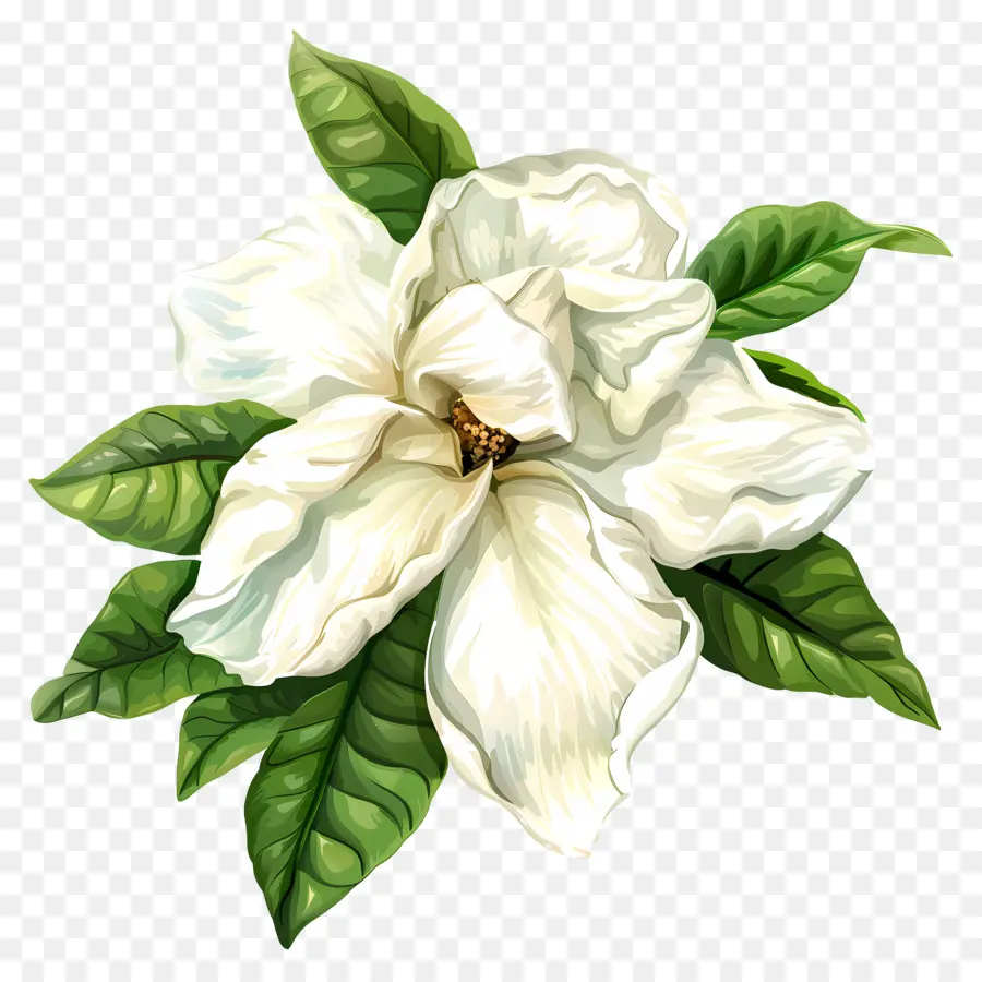 Fleur De Gardénia，Fleur Blanche PNG