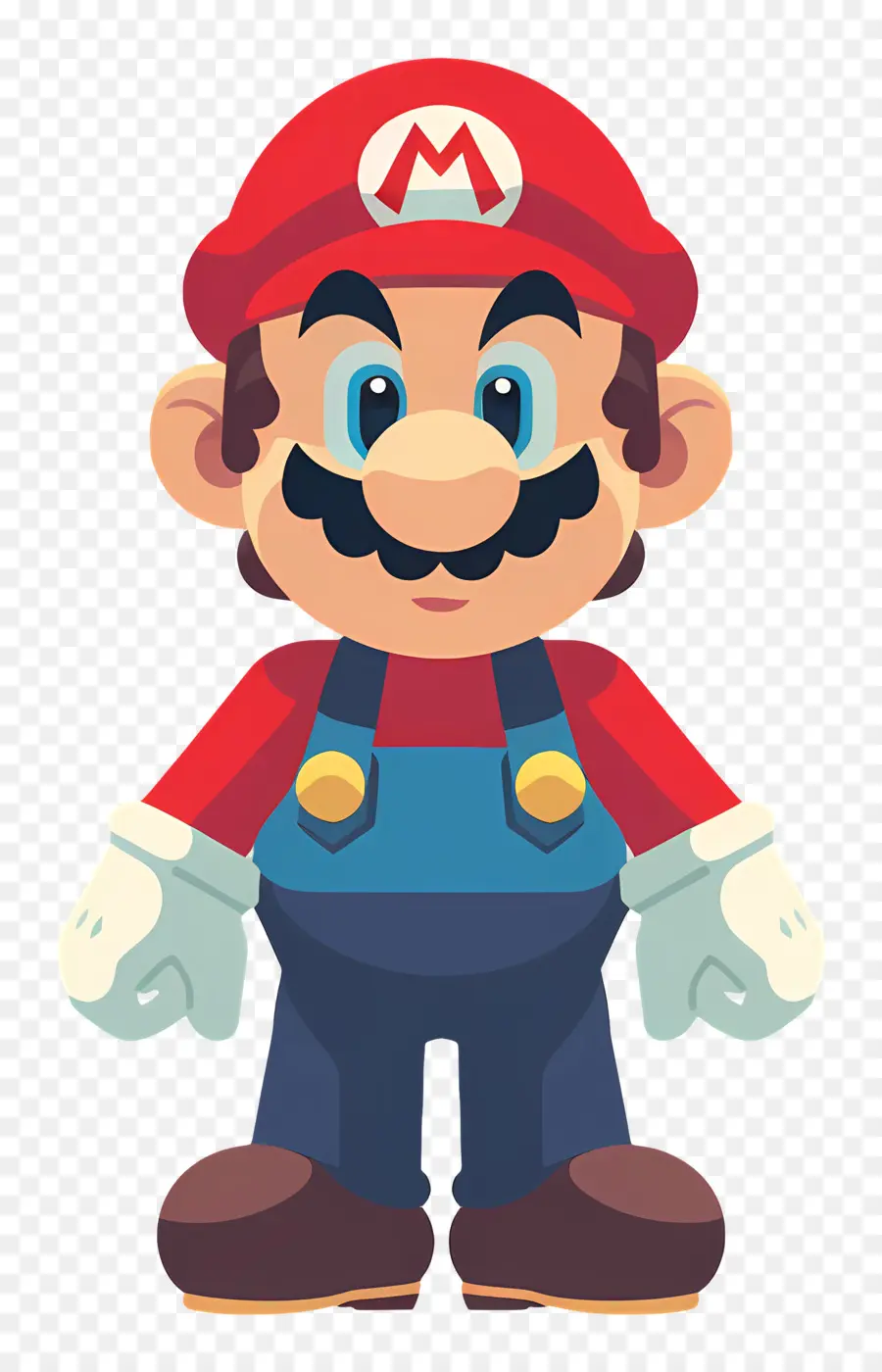 Mario，Tenue Rouge Et Bleue PNG