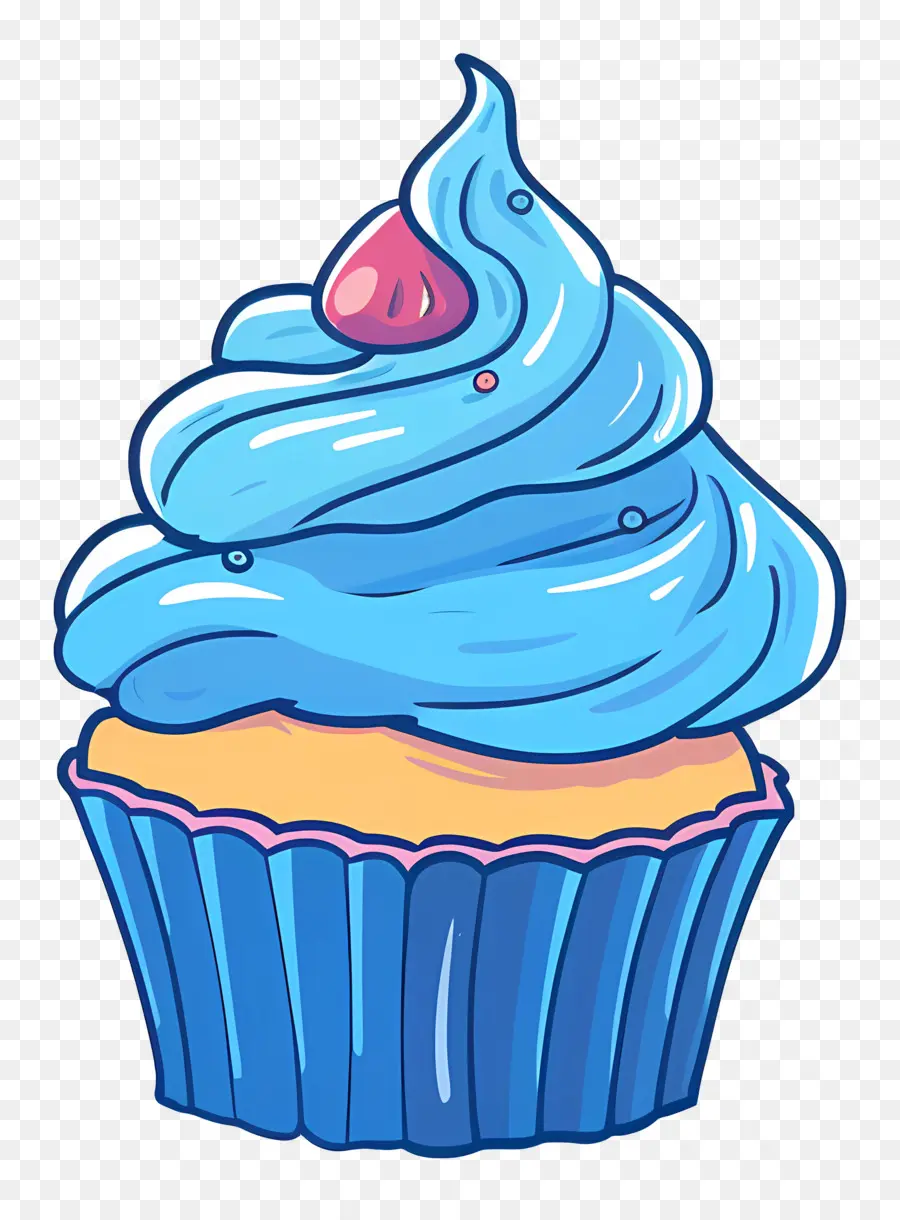 Cupcake，Bleu PNG