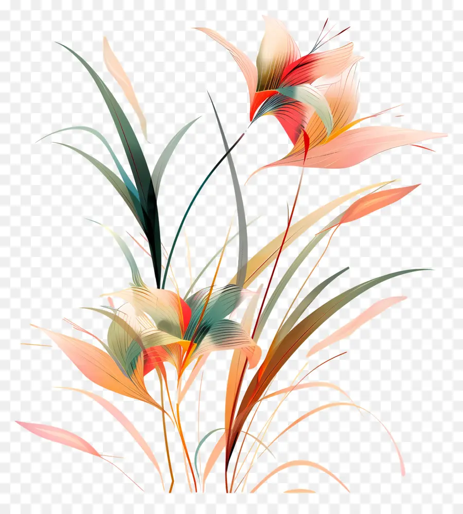 Herbe Fleurie，Fleurs Exotiques PNG
